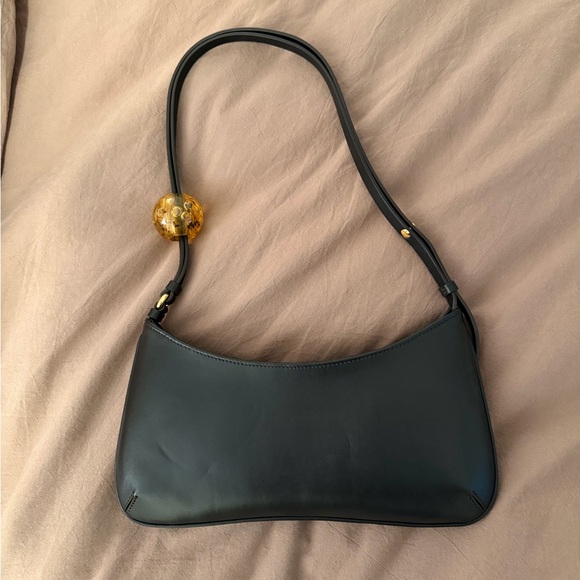Jacquemus Black Shoulder Bag with Gold Accents - Picture 7 of 7